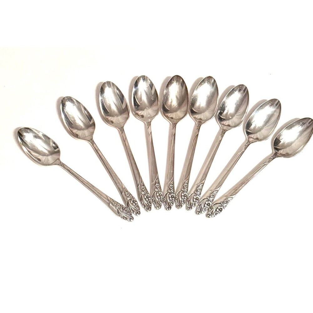 Community Stainless Set of 9 Spoons Small Style Classic